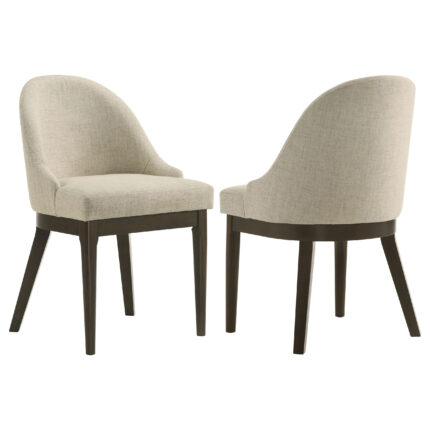 Reseda Upholstered Dining Side Chair Beige (Set of 2) product image