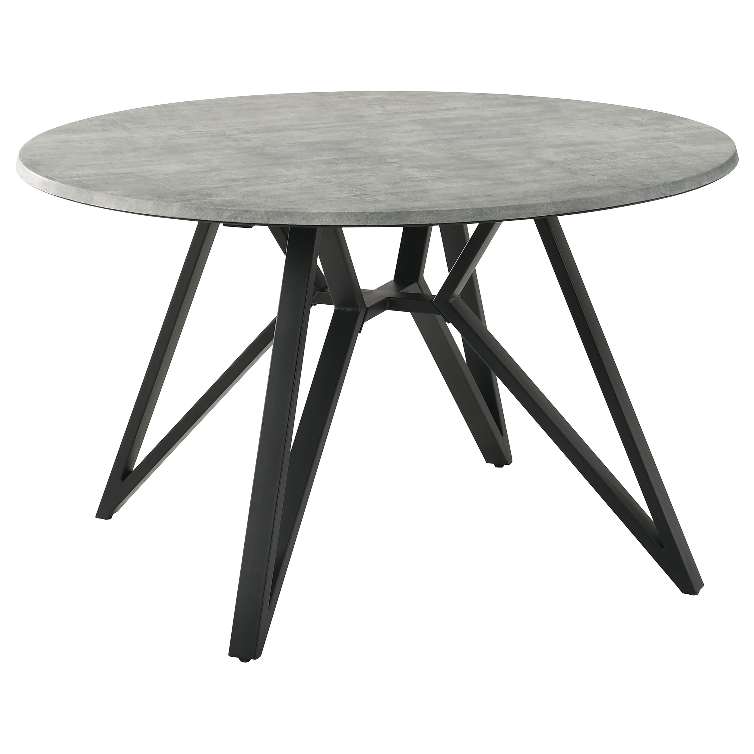 Neil Round 50-inch SmartTop Dining Table Gunmetal Neil Round 50-inch SmartTop Dining Table Gunmetal product image