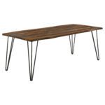 Neve 80-inch Live Edge Dining Table Grey Sheesham product image