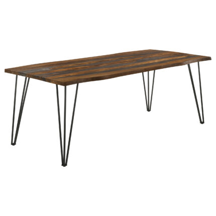 Neve 80-inch Live Edge Dining Table Grey Sheesham product image