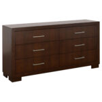 Jessica 6-drawer Dresser Cappuccino product image