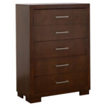 Jessica 5-drawer Bedroom Chest Cappuccino product image
