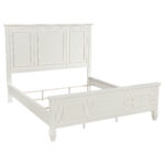 Sandy Beach 63-inch California King Panel Bed Cream White product image