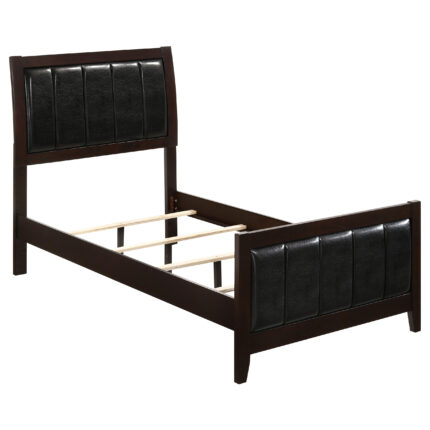 Carlton Wood Twin Panel Bed Cappuccino product image
