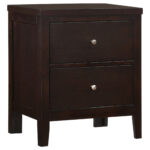 Carlton 2-drawer Nightstand Cappuccino product image