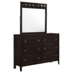Carlton 6-drawer Dresser with Mirror Cappuccino product image