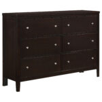 Carlton 6-drawer Dresser Cappuccino product image