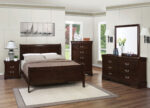 Louis Philippe 5-piece Full Bedroom Set Cappuccino product image