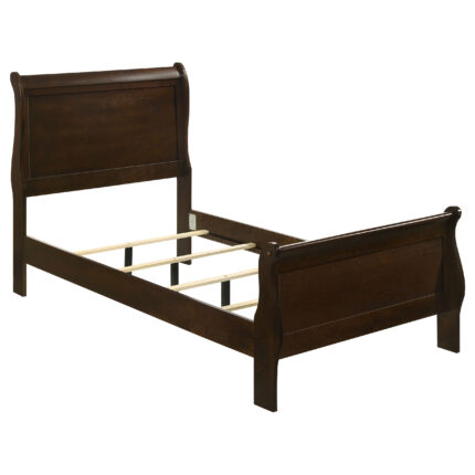 Louis Philippe Wood Twin Sleigh Bed Cappuccino product image