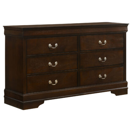 Louis Philippe 6-drawer Dresser Cappuccino product image