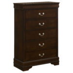 Louis Philippe 5-drawer Bedroom Chest Cappuccino product image