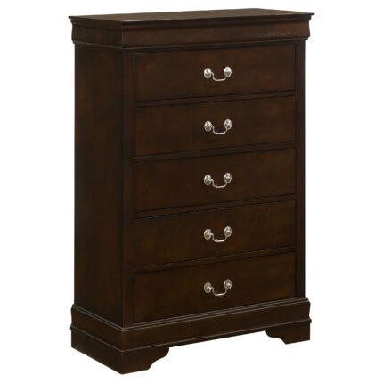 Louis Philippe 5-drawer Bedroom Chest Cappuccino product image