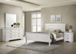 Louis Philippe 4-piece Full Bedroom Set White product image