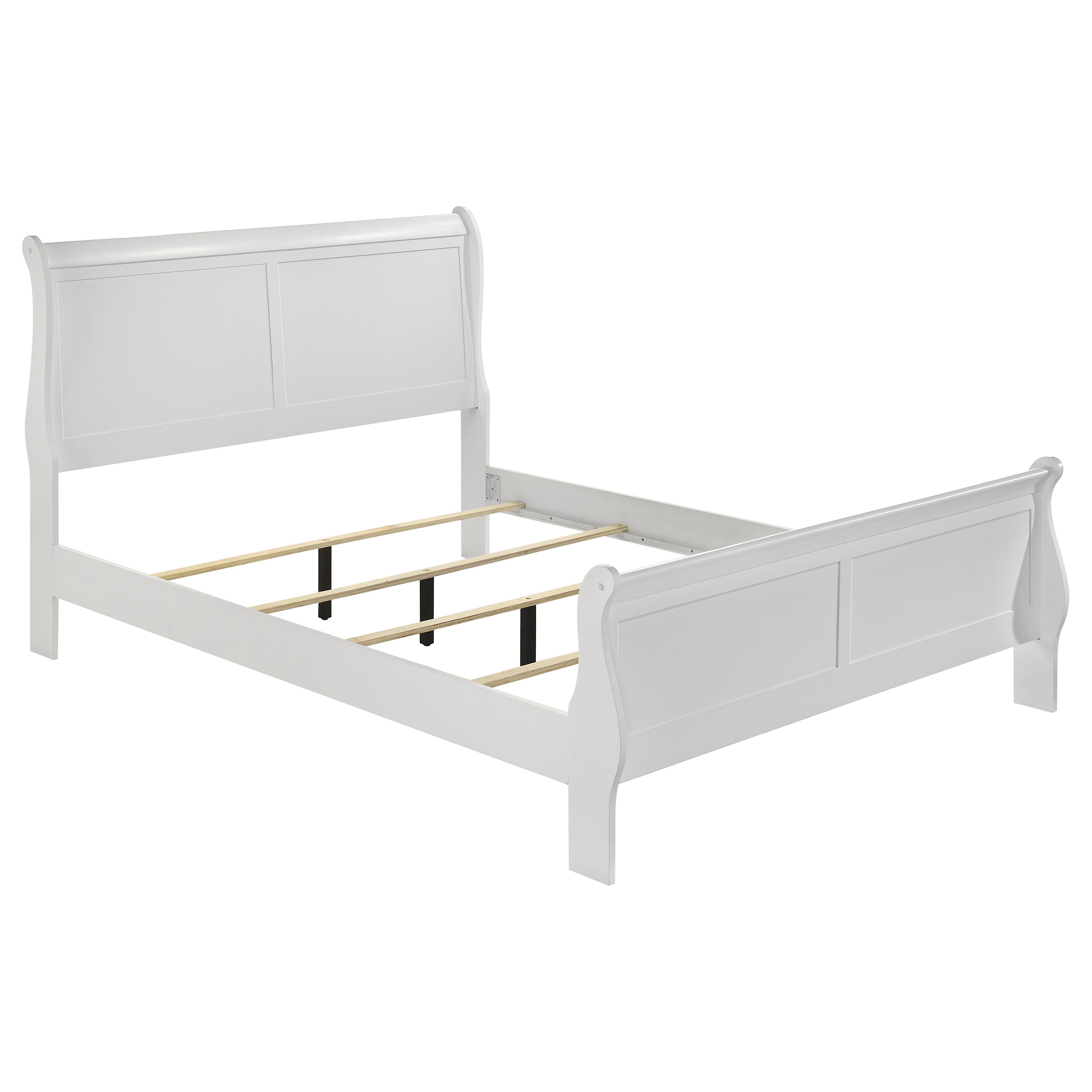 Louis Philippe 47-inch Queen Sleigh Panel Bed White Louis Philippe 47-inch Queen Sleigh Panel Bed White product image