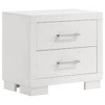 Jessica 2-drawer Nightstand Snow White product image
