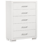 Jessica 5-drawer Bedroom Chest Snow White product image