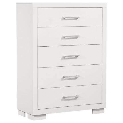 Jessica 5-drawer Bedroom Chest Snow White product image
