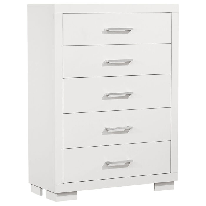Jessica 5-drawer Bedroom Chest Snow White product image