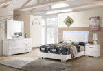 Felicity 4-piece Full Bedroom Set White High Gloss product image
