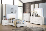 Felicity 4-piece Twin Bedroom Set White High Gloss product image