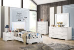 Felicity 5-piece Twin Bedroom Set White High Gloss product image