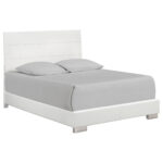 Felicity Wood Eastern King Panel Bed White High Gloss product image