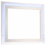 Felicity Wood LED Dresser Mirror White High Gloss product image