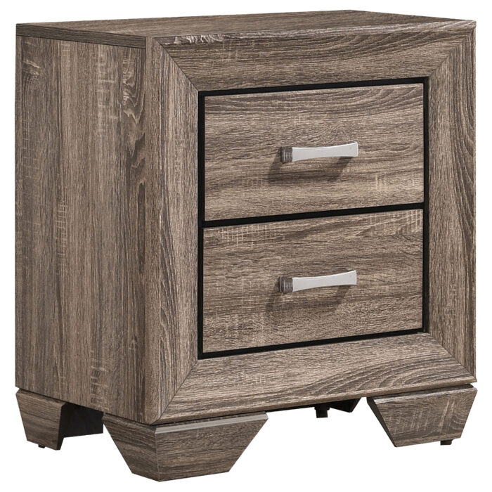 Kauffman 2-drawer Nightstand Washed Taupe product image