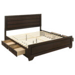 Kauffman Wood Eastern King Storage Panel Bed Dark Cocoa product image