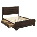 Kauffman Wood Queen Storage Panel Bed Dark Cocoa product image
