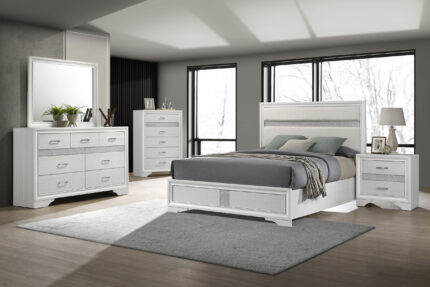 Miranda 4-piece Queen Bedroom Set White product image
