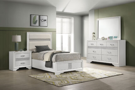 Miranda 4-piece Twin Bedroom Set White product image