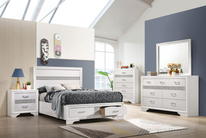 Miranda 5-piece Full Bedroom Set White product image