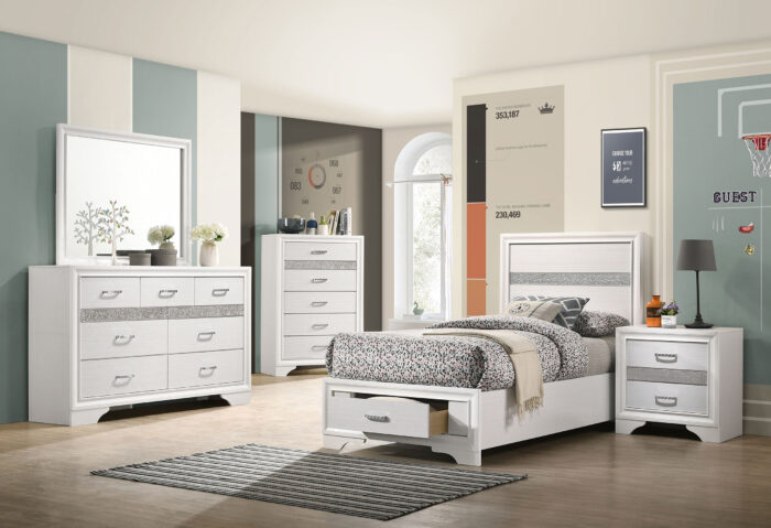 Miranda 5-piece Twin Bedroom Set White product image