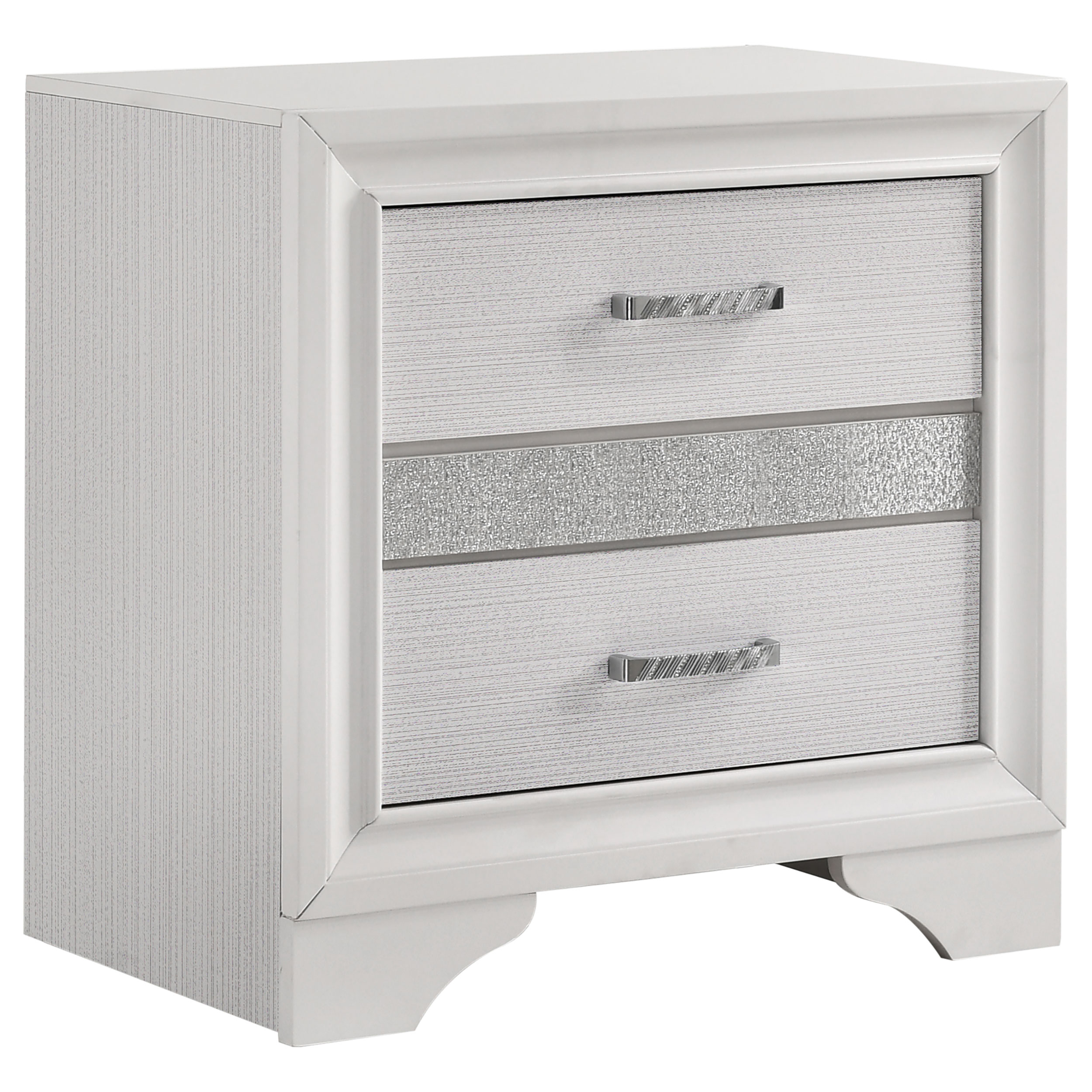 Miranda 3-drawer Nightstand White Miranda 3-drawer Nightstand White product image