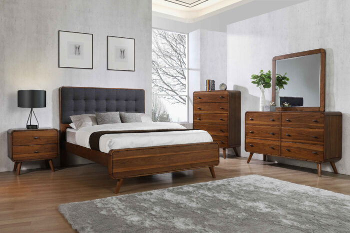 Robyn 5-piece Queen Bedroom Set Dark Walnut product image