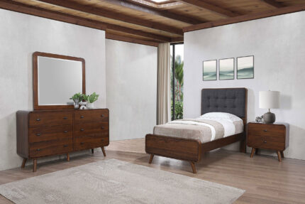 Robyn 4-piece Twin Bedroom Set Dark Walnut product image