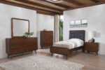 Robyn 5-piece Twin Bedroom Set Dark Walnut product image