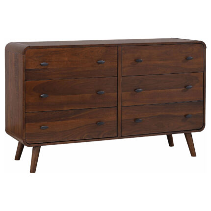 Robyn 6-drawer Bedroom Dresser Dark Walnut product image