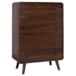 Robyn 5-drawer Bedroom Chest of Drawers Dark Walnut product image