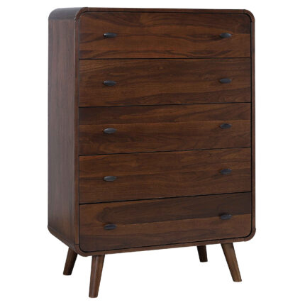 Robyn 5-drawer Bedroom Chest of Drawers Dark Walnut product image