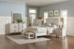 Franco 5-piece Queen Bedroom Set Distressed White product image