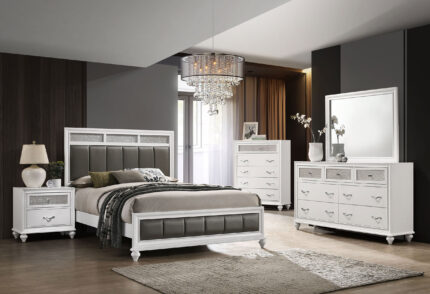 Barzini 5-piece California King Bedroom Set White product image