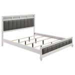 Barzini Wood California King Panel Bed White product image