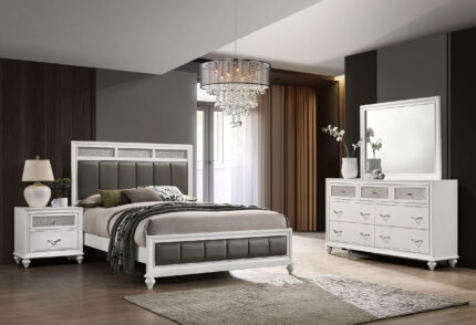 Barzini 4-piece Queen Bedroom Set White product image