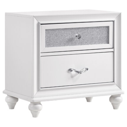 Barzini 2-drawer Nightstand White product image
