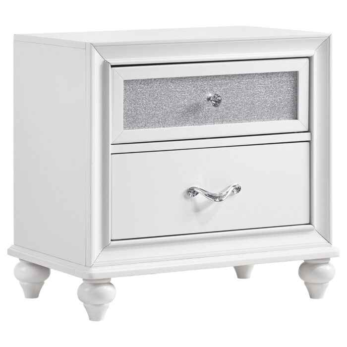 Barzini 2-drawer Nightstand White product image