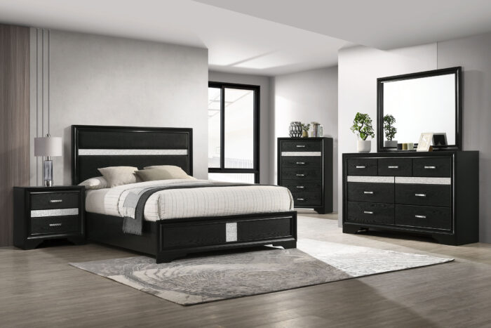 Miranda 5-piece Full Bedroom Set Black product image