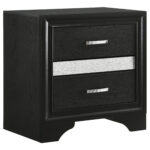 Miranda 3-drawer Nightstand Black product image