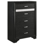 Miranda 6-drawer Bedroom Chest Black product image